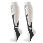Chaussettes de compression respirantes, six coloris, trois tailles, blanc