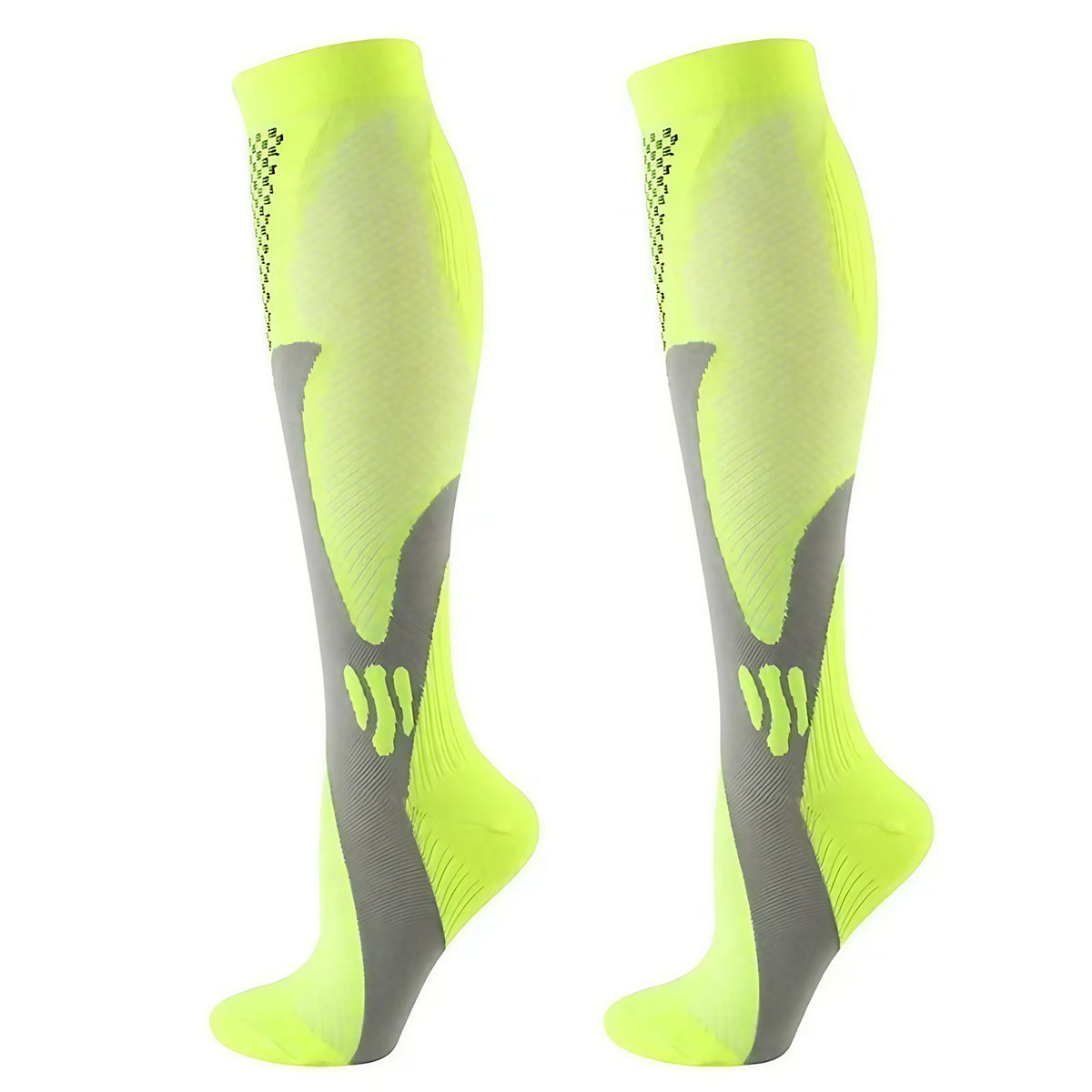 Chaussettes de compression respirantes, six coloris, trois tailles, vert