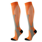 Chaussettes de compression respirantes, six coloris, trois tailles, orange