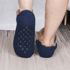 Chaussettes de sol unisexe doublées fausse fourrure, antidérapantes