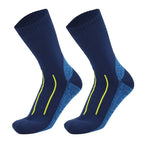 Chaussettes imperméables unisexe en nylon, coutures plates, bleu