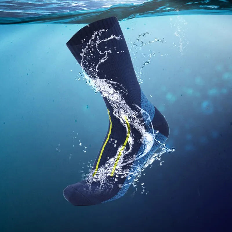 Chaussettes imperméables unisexe en nylon, coutures plates