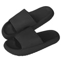 Chaussons femme à doublure douce, semelle antidérapante, noir