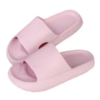 Chaussons femme à doublure douce, semelle antidérapante, rose