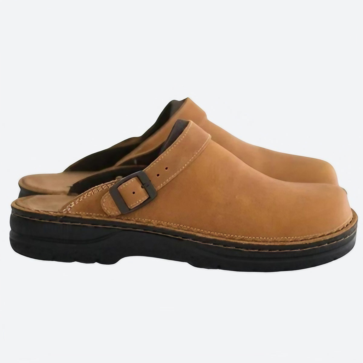 Chaussons orthopédiques homme, maintien de la voûte plantaire, beige