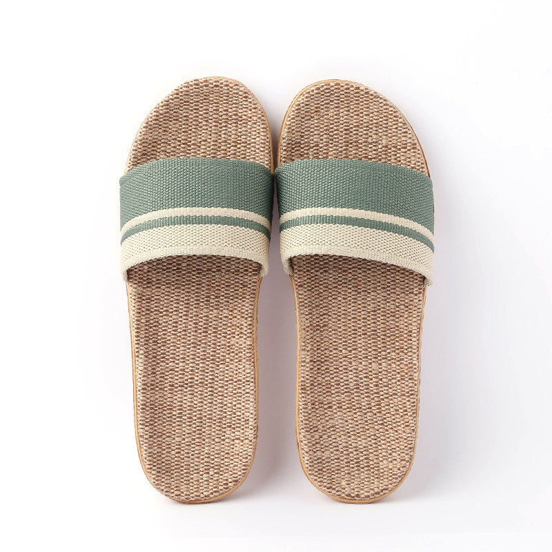 Chaussons d'été femme ouverts, semelle légère, cinq coloris, vert