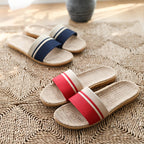 Chaussons d'été femme ouverts, semelle légère, cinq coloris