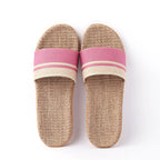 Chaussons d'été femme ouverts, semelle légère, cinq coloris, rose
