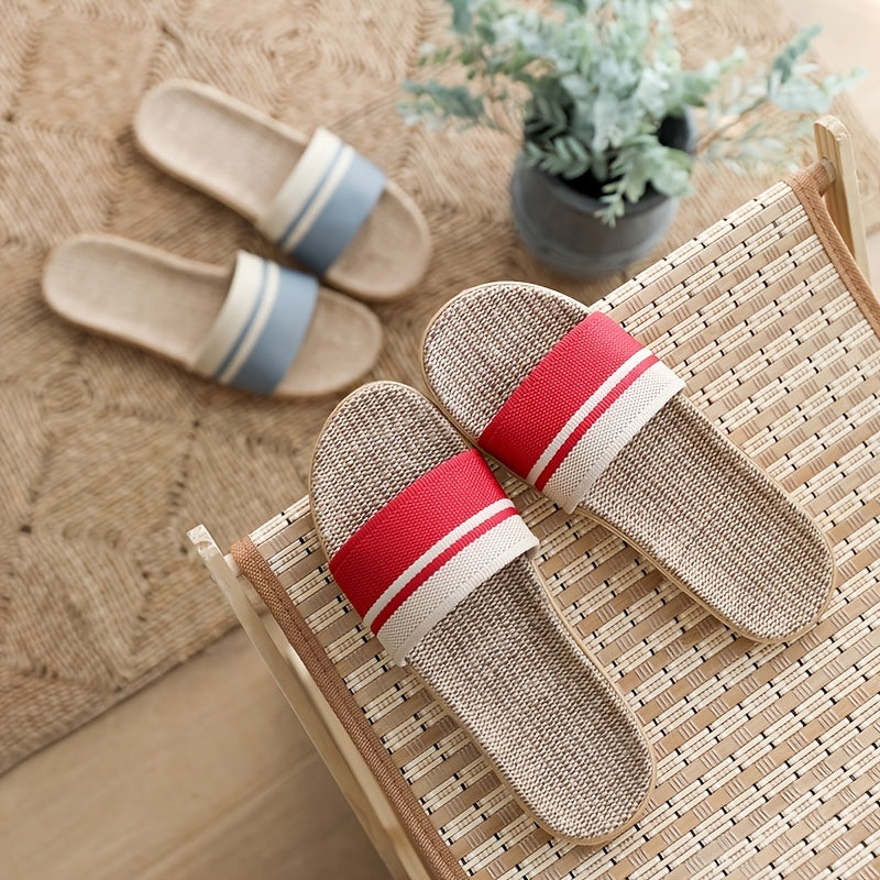 Chaussons d'été femme ouverts, semelle légère, cinq coloris