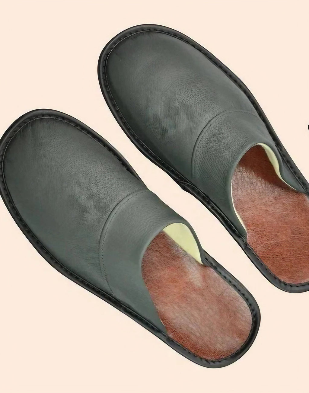 Chaussons d'intérieur à doublure chaude, semelle antidérapante, gris