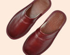 Chaussons femme ouverts à l'arrière, neuf coloris, 36 au 45, rouge foncé