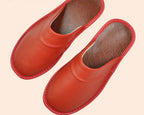 Chaussons femme ouverts à l'arrière, neuf coloris, 36 au 45, rouge