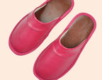 Chaussons femme ouverts à l'arrière, neuf coloris, 36 au 45, rose