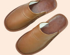 Chaussons femme ouverts à l'arrière, neuf coloris, 36 au 45, café