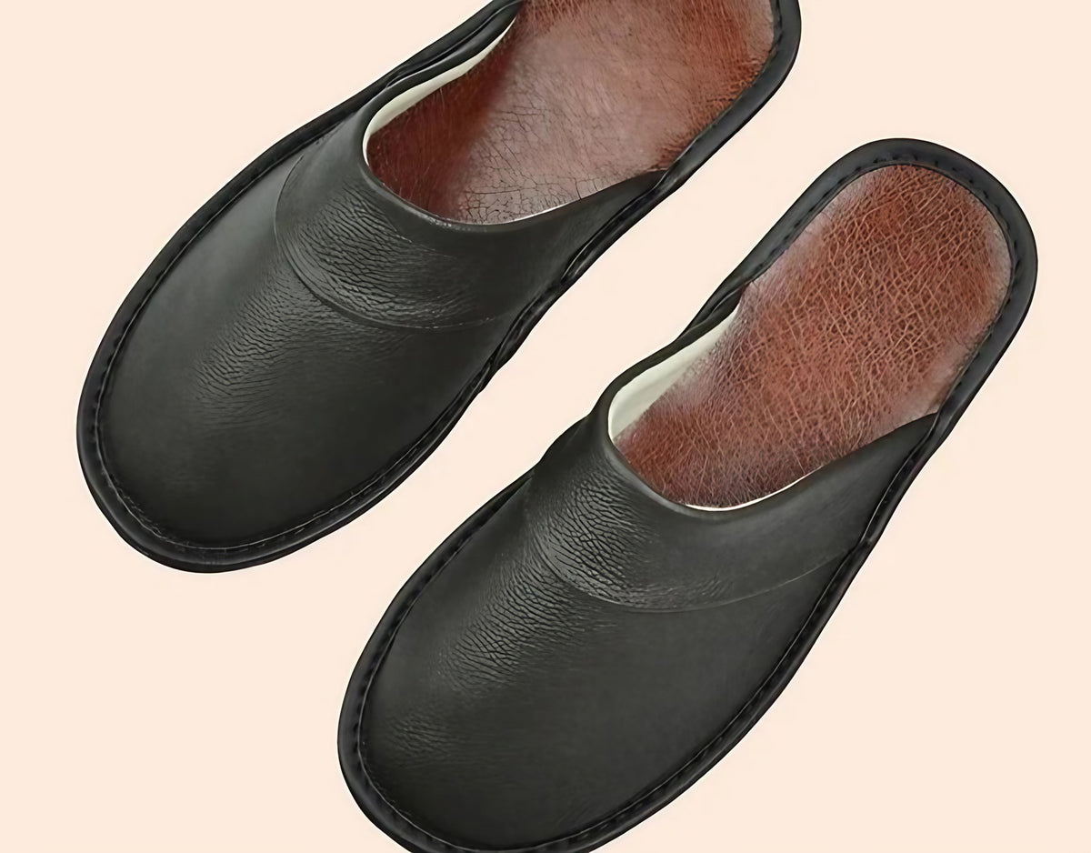 Chaussons femme ouverts à l'arrière, neuf coloris, 36 au 45, marron