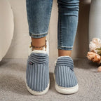 Chaussons femme à doublure douce, semelle antidérapante