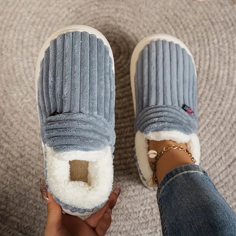 Chaussons femme à doublure douce, semelle antidérapante