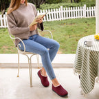 Chaussons femme à mousse à mémoire de forme, doublure chaude