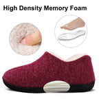 Chaussons femme à mousse à mémoire de forme, doublure chaude