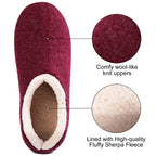 Chaussons femme à mousse à mémoire de forme, doublure chaude