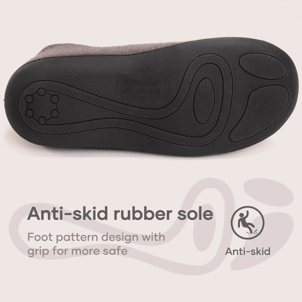 Chaussons femme à mousse à mémoire de forme, doublure chaude