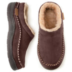 Chaussons montants homme, semelle antidérapante, cinq coloris, marron