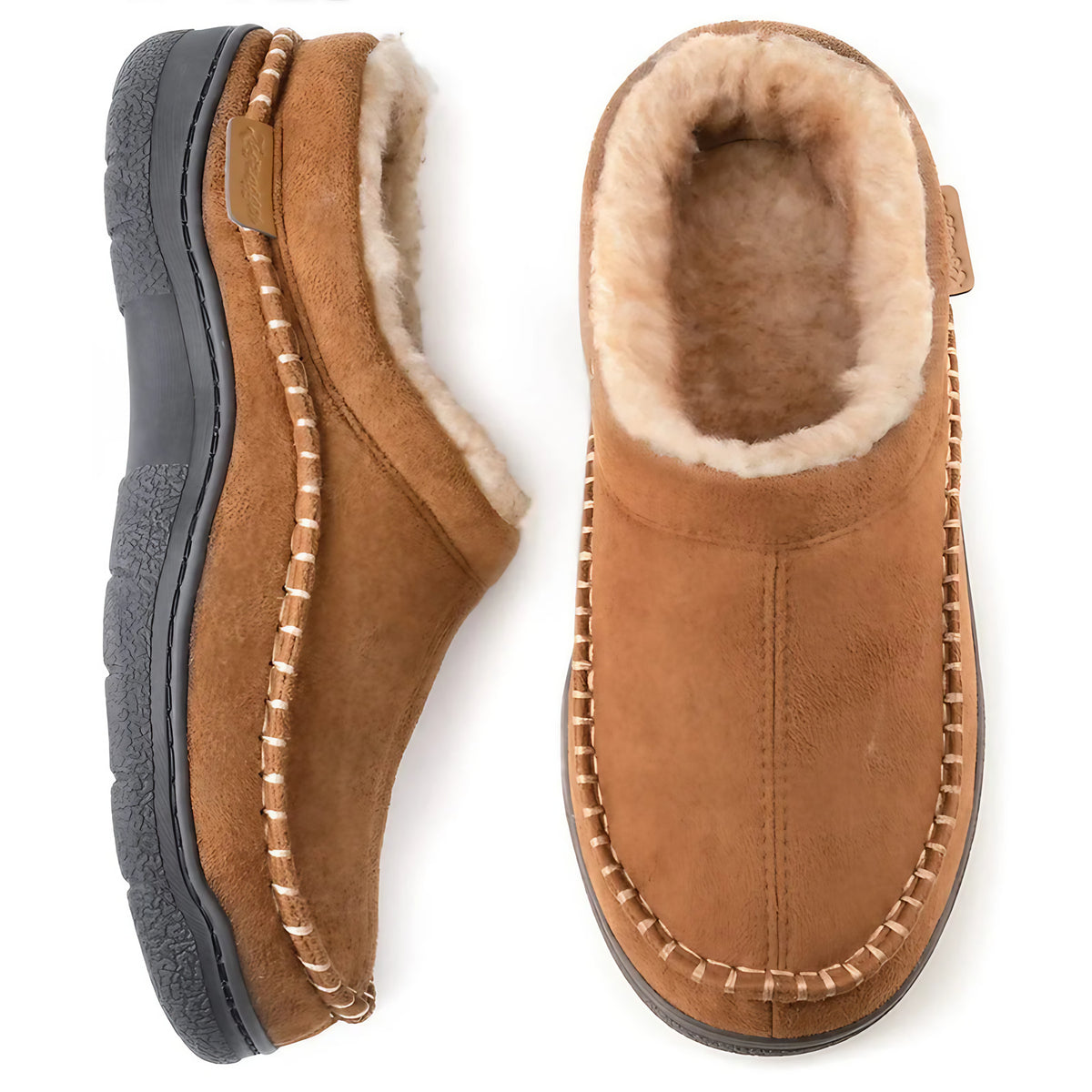 Chaussons montants homme, semelle antidérapante, cinq coloris, kaki