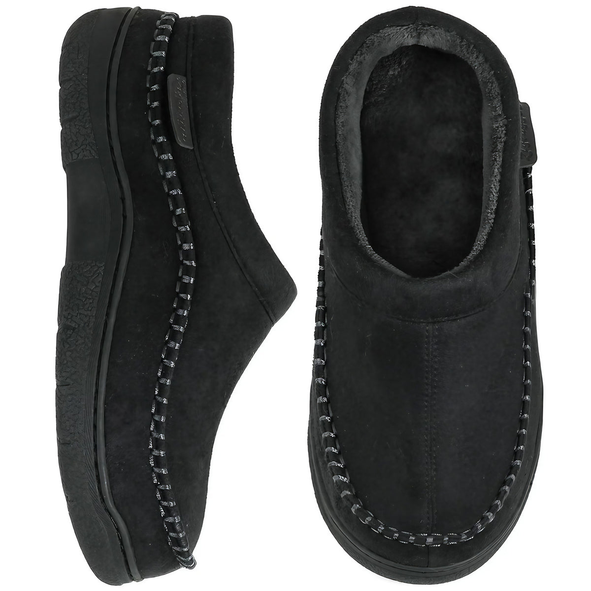 Chaussons montants homme, semelle antidérapante, cinq coloris, noir