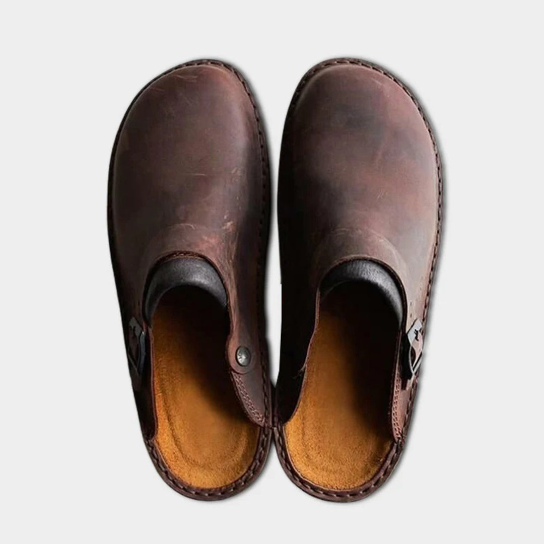 Chaussons homme à enfiler, semelle antidérapante, du 38 au 44