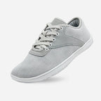 Chaussures anatomiques femme, semelle intérieure amortissante, gris