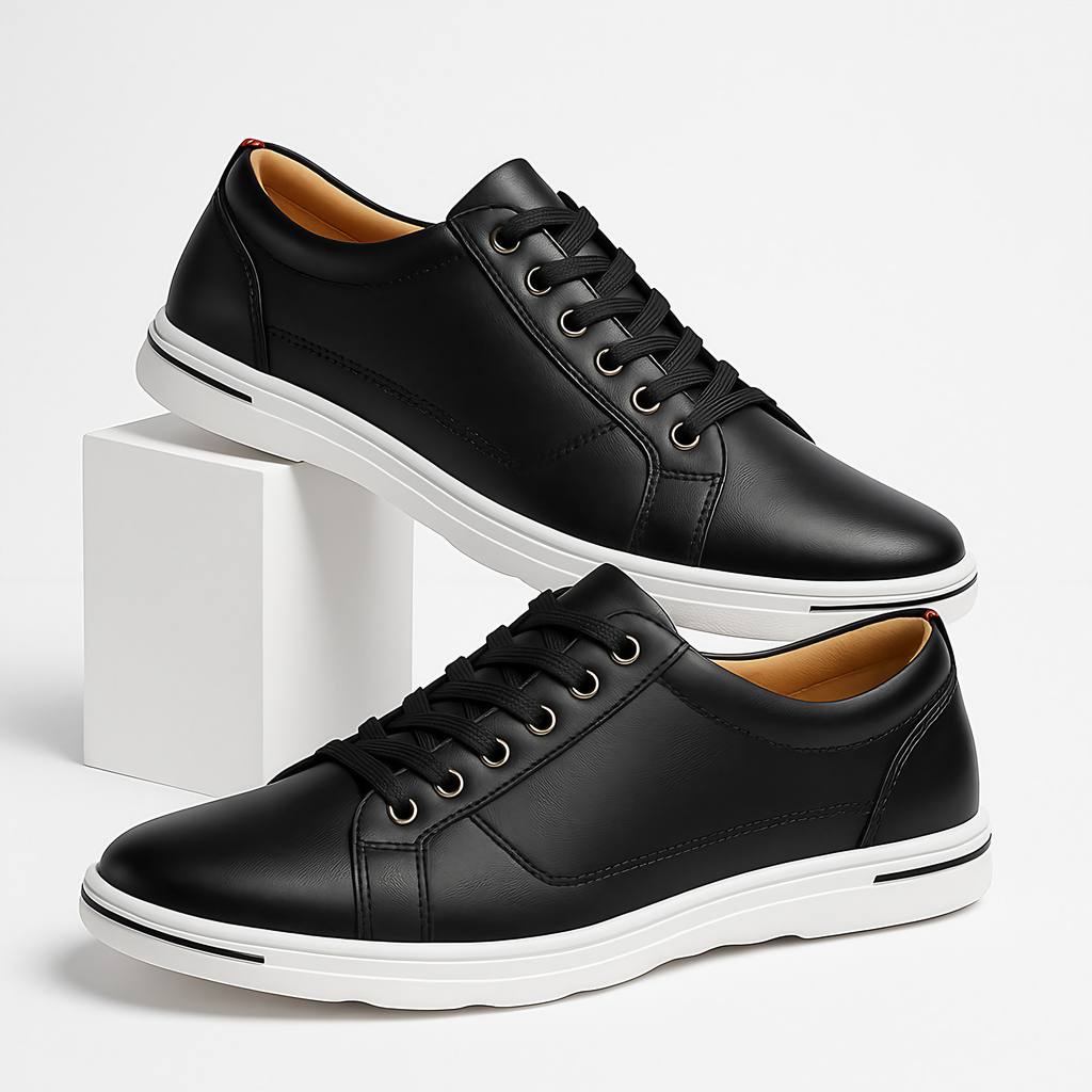 Chaussures basses homme, semelle antidérapante, cinq coloris, noir