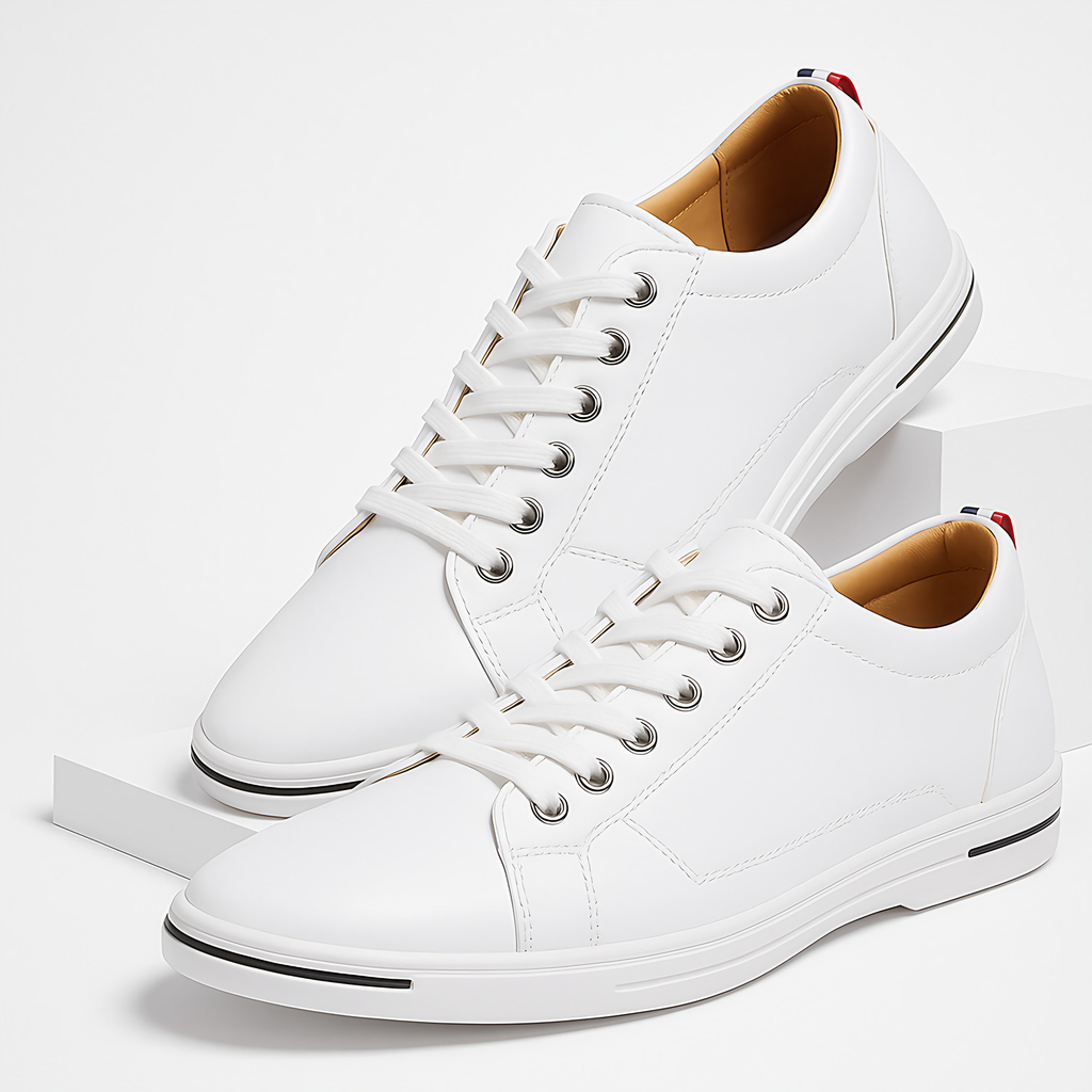 Chaussures basses homme, semelle antidérapante, cinq coloris, blanc