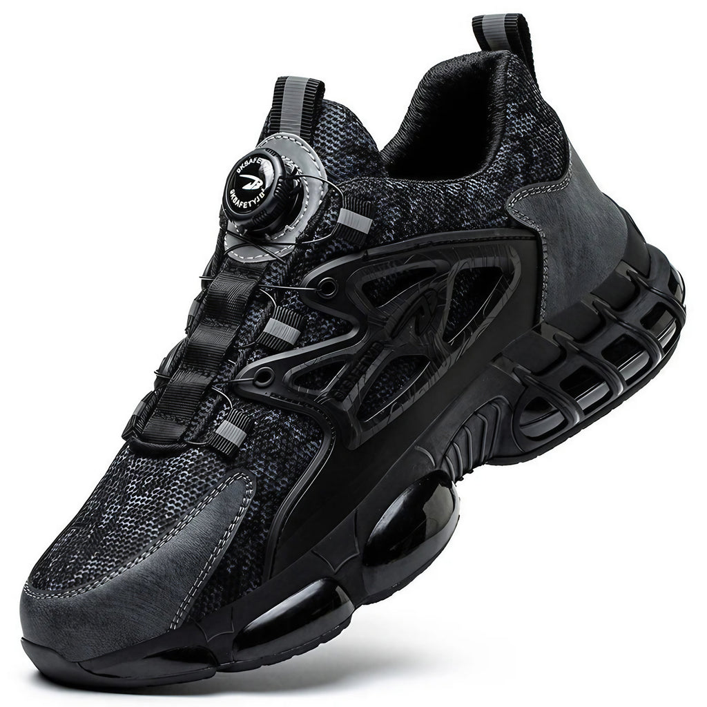 Chaussures de sécurité homme à serrage par molette, coque acier