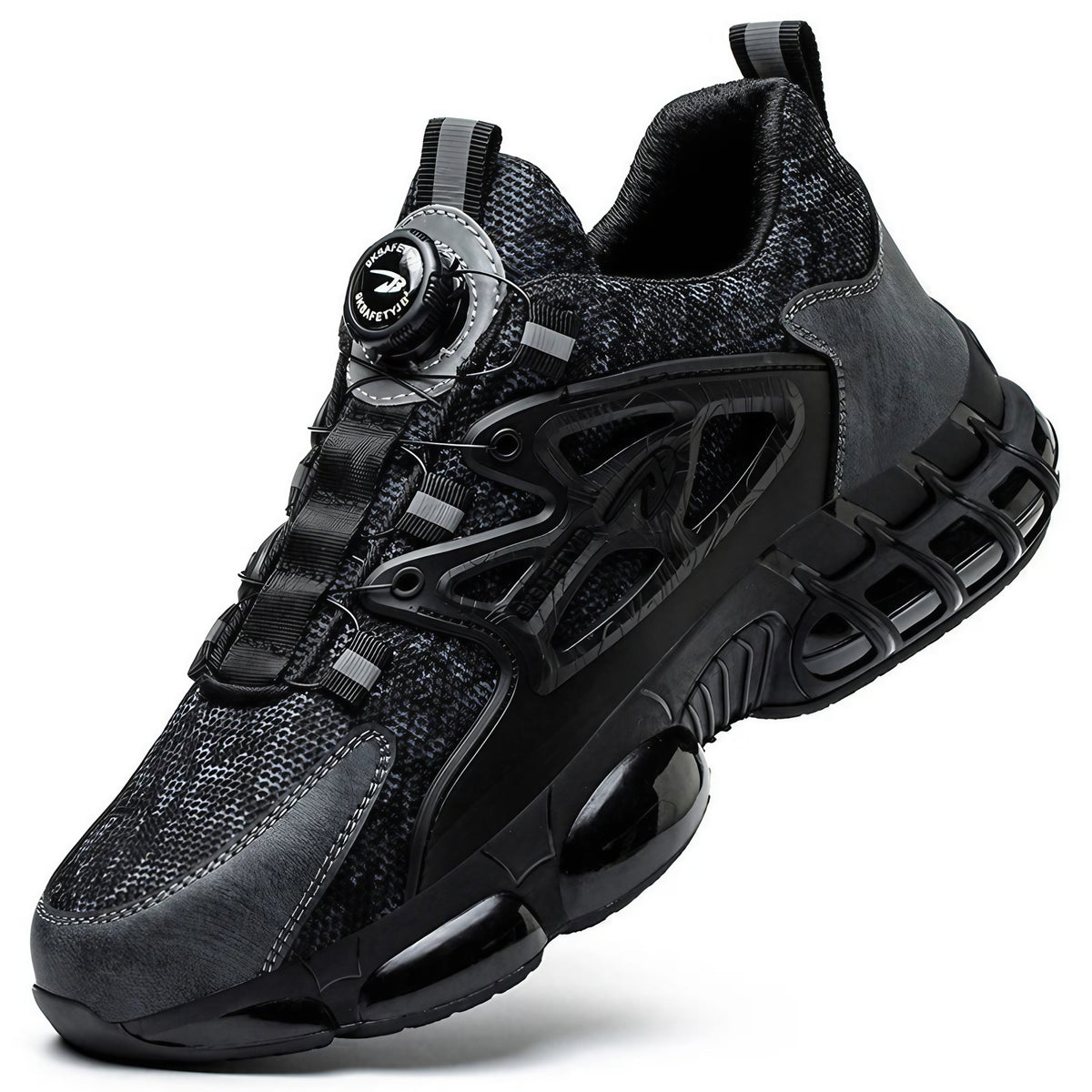Chaussures de sécurité homme à serrage par molette, coque acier
