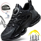 Chaussures de sécurité homme à serrage par molette, coque acier
