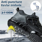 Chaussures de sécurité homme à serrage par molette, coque acier