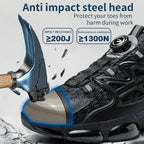 Chaussures de sécurité homme à serrage par molette, coque acier