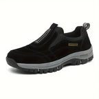 Chaussures orthopédiques homme à enfiler, sans lacets, 36 au 50, noir