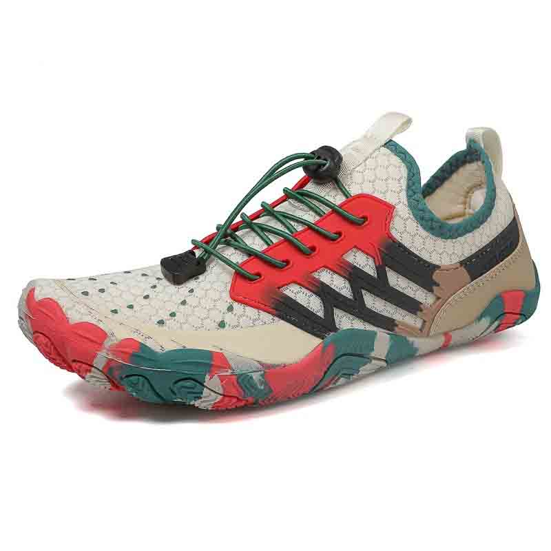 Chaussures aquatiques de randonnée mixtes à lacets, séchage rapide, camel
