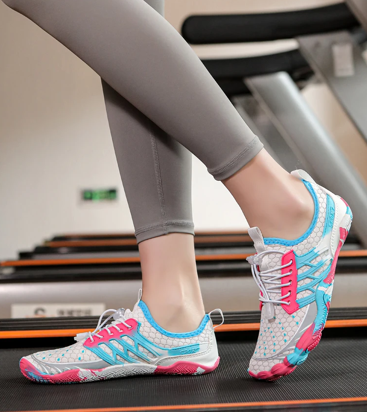 Chaussures aquatiques de randonnée mixtes à lacets, séchage rapide