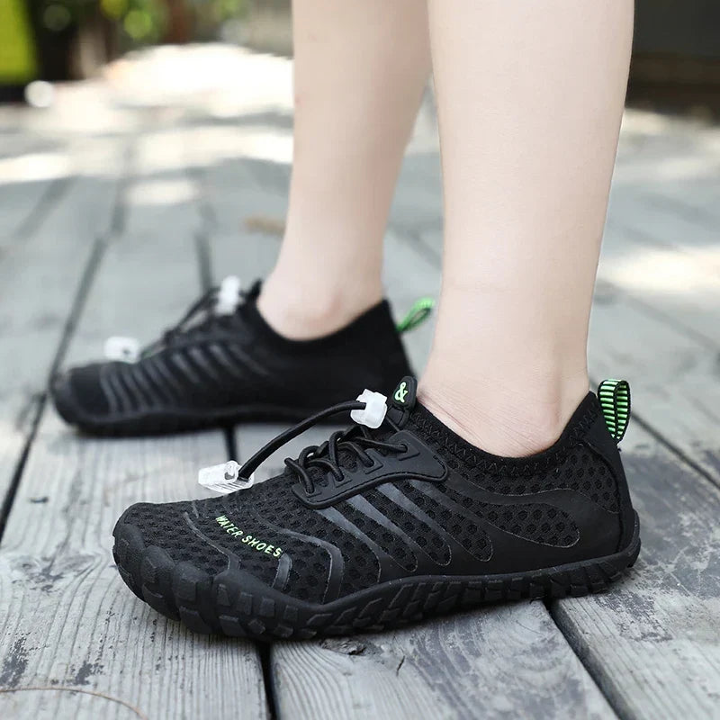 Chaussures d'eau enfant pour plage et piscine, du 29 au 38, noir