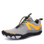 Chaussures aquatiques pieds nus mixtes, semelle souple antidérapante, gris