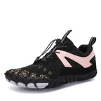 Chaussures aquatiques pieds nus mixtes, semelle souple antidérapante, noir