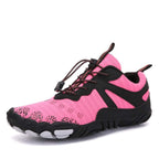 Chaussures aquatiques pieds nus mixtes, semelle souple antidérapante, rose