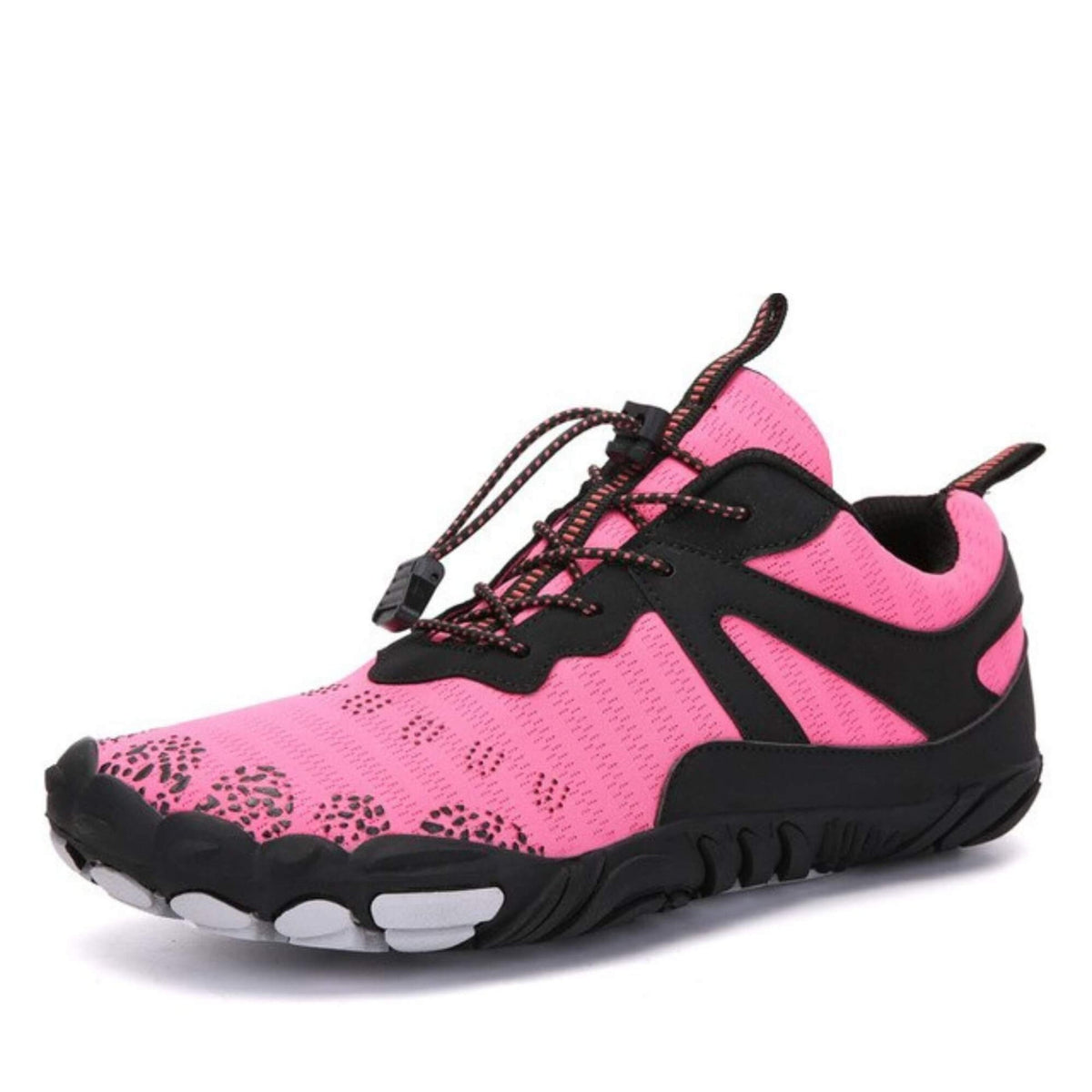 Chaussures aquatiques pieds nus mixtes, semelle souple antidérapante, rose