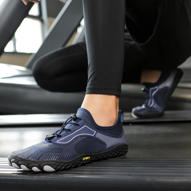 Chaussures aquatiques pieds nus unisexe, bout large