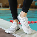 Chaussures aquatiques pieds nus unisexe, bout large