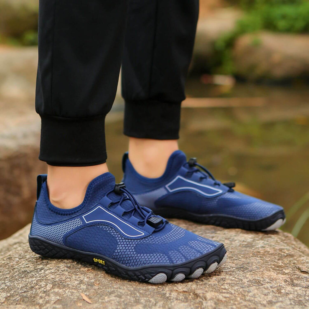 Chaussures aquatiques pieds nus unisexe, bout large