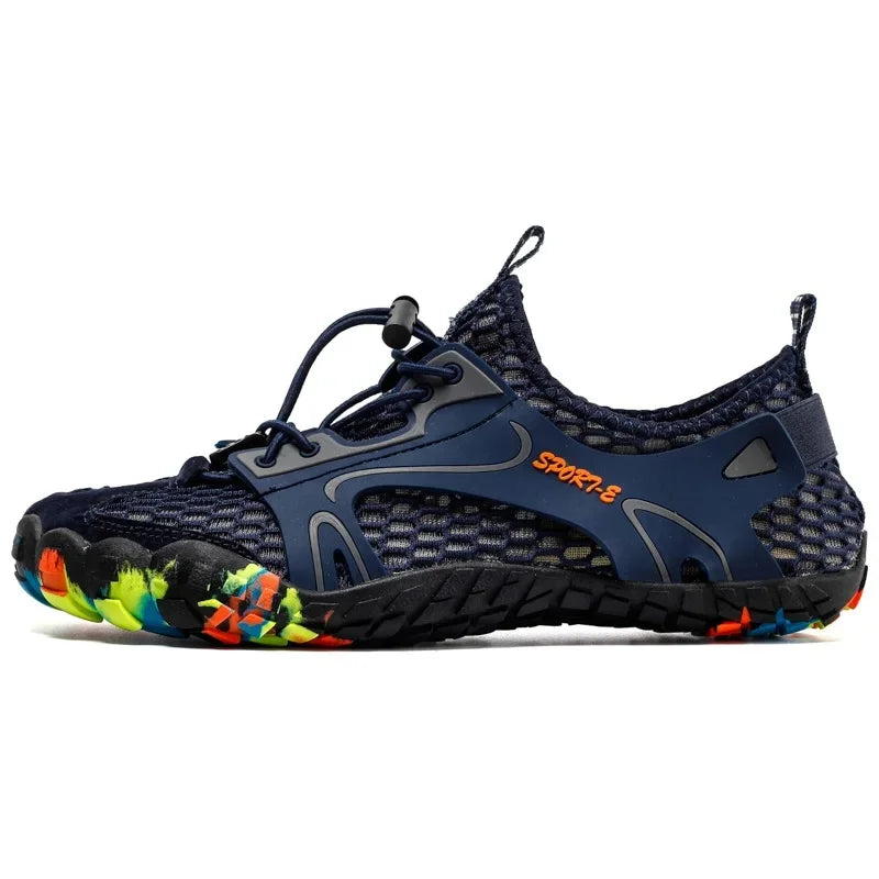 Chaussures aquatiques mixtes à séchage rapide, semelle antidérapante, bleu