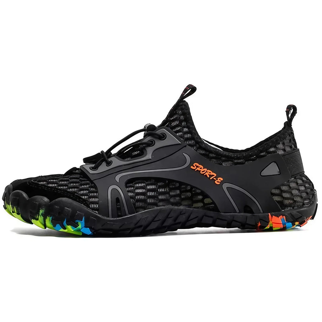 Chaussures aquatiques mixtes à séchage rapide, semelle antidérapante, noir